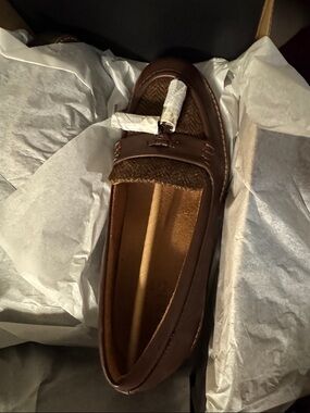 Naturalizer Women's Brown Leather Tassel Loafers